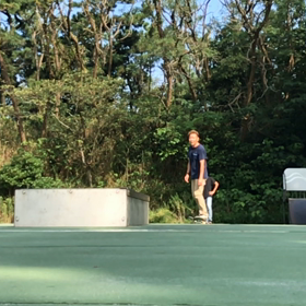 通勤途中のスケート   その3   カーブボックスの画像