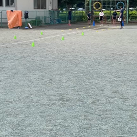 100m記録会(６年生 スタート付近)⑭の画像