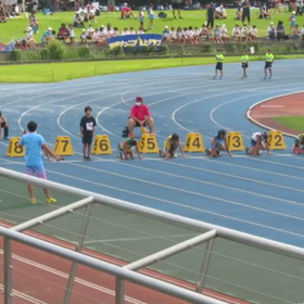 男子80m決勝 村井健悟くん 銀メダル獲得の画像