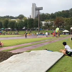 千田怜明くん走り幅跳び優勝の画像