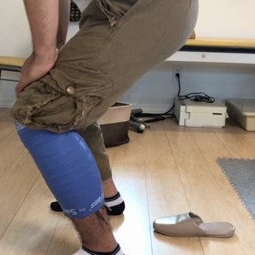 コンプレフロスの使用例（肉離れリハビリ編）の画像