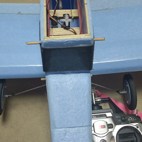 ラジコン飛行機 ハミングカブにエルロン改造‼️の画像