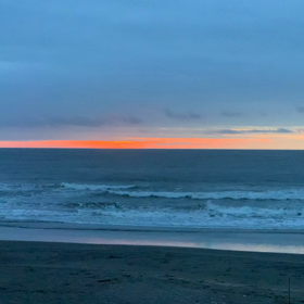 8月6日千葉北、東浪見の朝の波の画像