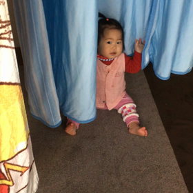 いないいないばぁ遊びの画像