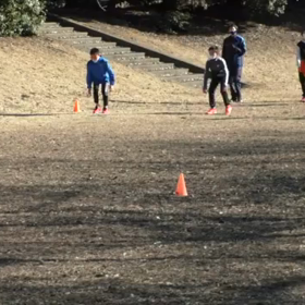 記録会前アップ①の画像