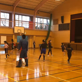 川越小練習 バトン鬼ごっこ①の画像