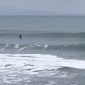 今朝の波乗り自撮り動画の画像