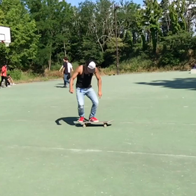 今朝のみんなでスケート風景の画像