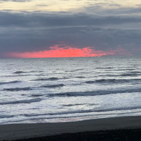 11月18日千葉北、東浪見の朝の波の画像