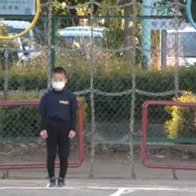 Aグループ(50m走)ゴール付近②の画像