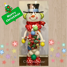 店舗用クリスマスバルーンスタンドの画像