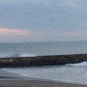 1月31日千葉北、東浪見の朝の波の画像