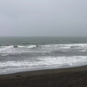 3月14日千葉北、東浪見の朝の波の画像