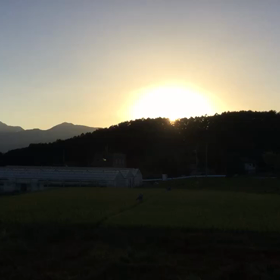 夕暮れから夜への画像