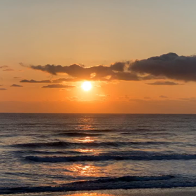 2月28日千葉北、東浪見の朝の波の画像