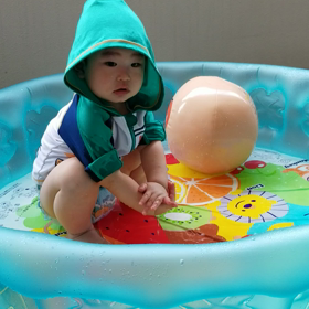 1歳息子の休日の画像