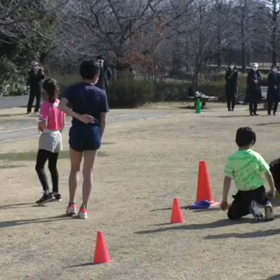 長距離記録会後のリレー(第２レース)②の画像