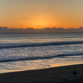 12月26日千葉北、東浪見の朝の波の画像
