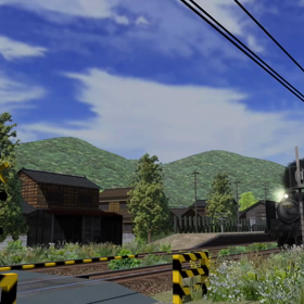 RailSimのC51の発車の画像