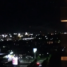 ゴジラの線光花火？の画像