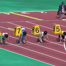 藤﨑怜くん優勝(６年男子100m)の画像