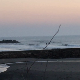 9月6日千葉北、東浪見の朝の波の画像