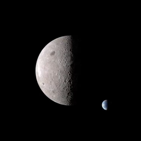 地球が月の周りを回ってる？の画像