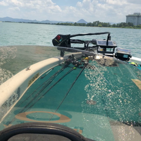 7/10 琵琶湖初ボートの画像