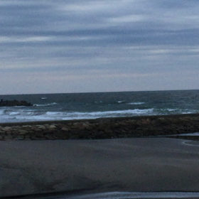 9月15日千葉北、東浪見の朝の波の画像