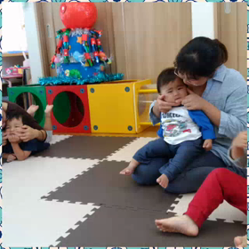 いずみ保育園子育て支援にて英語リトミックの画像