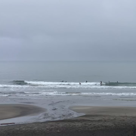 5月6日千葉北、東浪見の朝の波の画像