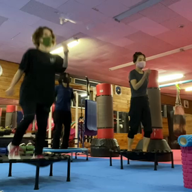 トランポリントレーニング！の画像