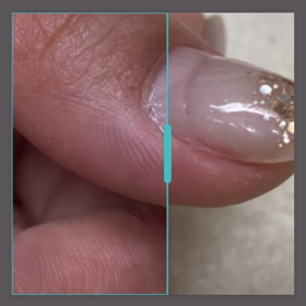 爪周りのケアも手が綺麗に見えます♪の画像