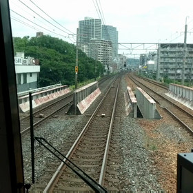 電車の車内からの画像