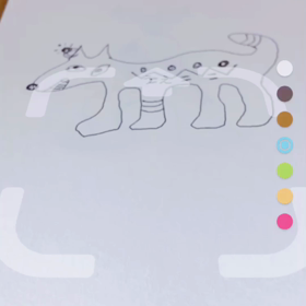 描いた絵が飛び出して走り回る犬のjohnの画像