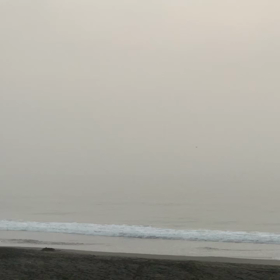 8月19日千葉北、東浪見の朝の波の 画像