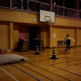 川越小 走り幅跳び練習(室内)③の画像