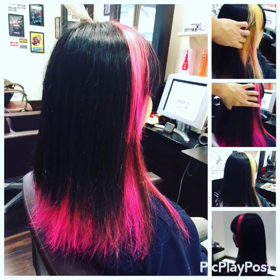 フラッシュピンク インナーカラーの画像