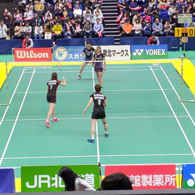 札幌大会から女子ダブ。。。柿、好き？苦手？の画像