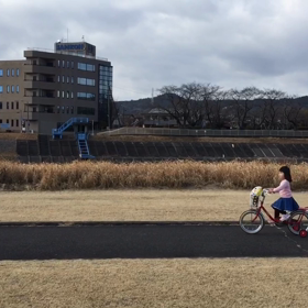 自転車の練習の画像