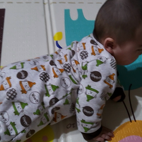 寝返り返り見れました♥の画像