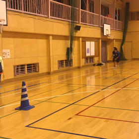 川越小 走り幅跳び練習(体育館)⑫の画像