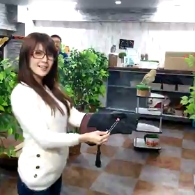 フクロウとの楽しい動画の画像