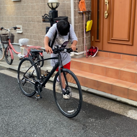 今日もチャリで！の画像