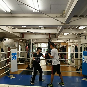 ミット打ちの画像