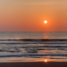 3月27日千葉北、東浪見の朝の波の画像