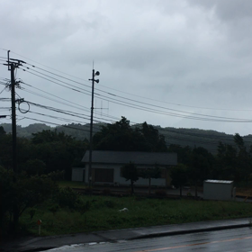 朝から防災呼びかけの画像