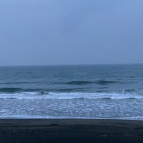 3月3日千葉北、東浪見の朝の波の画像