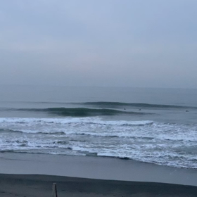 2月8日千葉北、東浪見の朝の波の画像