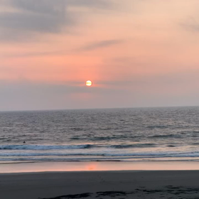 8月29日千葉北、東浪見の朝の波の画像